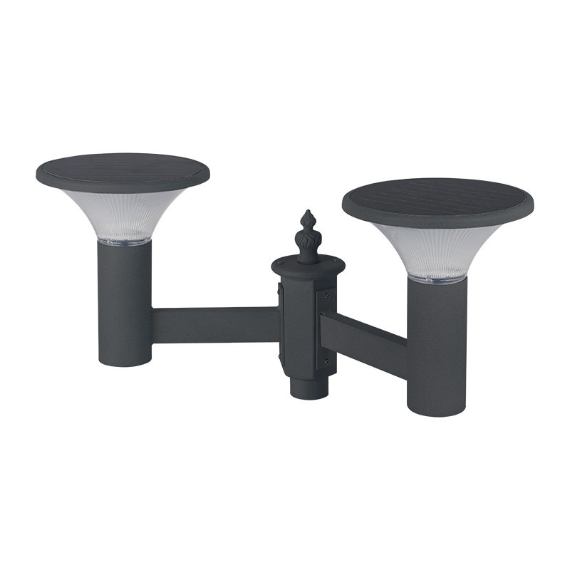 Đèn sân vườn năng lượng mặt trời bóng đèn đôi PY-SG018-16W Đèn sân vườn năng lượng mặt trời bóng đèn đôi PY-SG018-16W