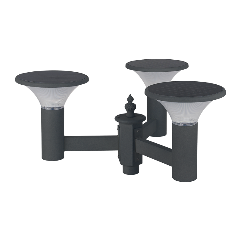 Đèn sân vườn năng lượng mặt trời ba bóng PY-SG018-24W